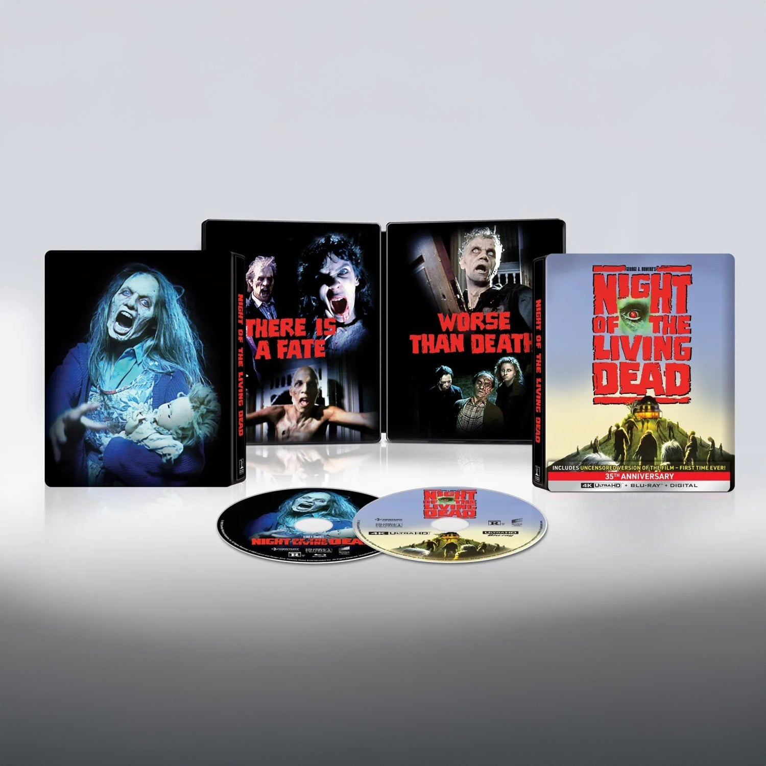 Ночь живых мертвецов (1990) (англ. язык) (4K UHD + Blu-ray) Steelbook