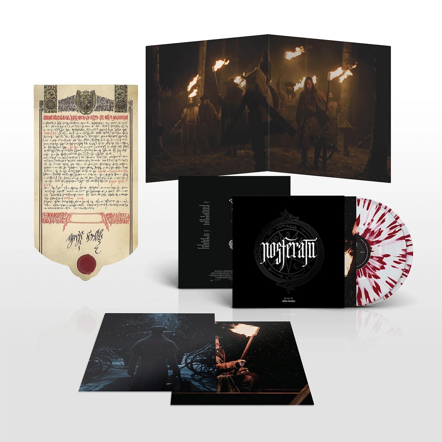 Nosferatu (Original Motion Picture Soundtrack) (Clear with Oxblood Splatter Colored Vinyl 2 LP)