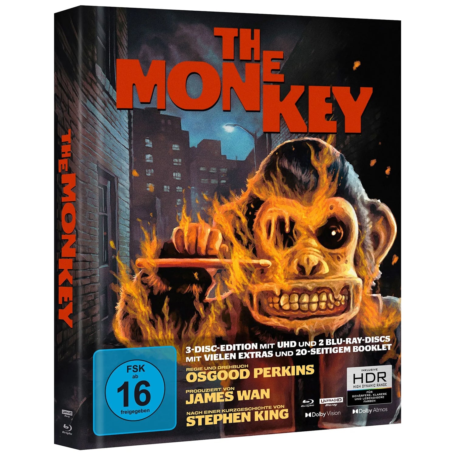 Обезьяна (2025) (англ. язык) (4K UHD + 2 Blu-ray) Mediabook