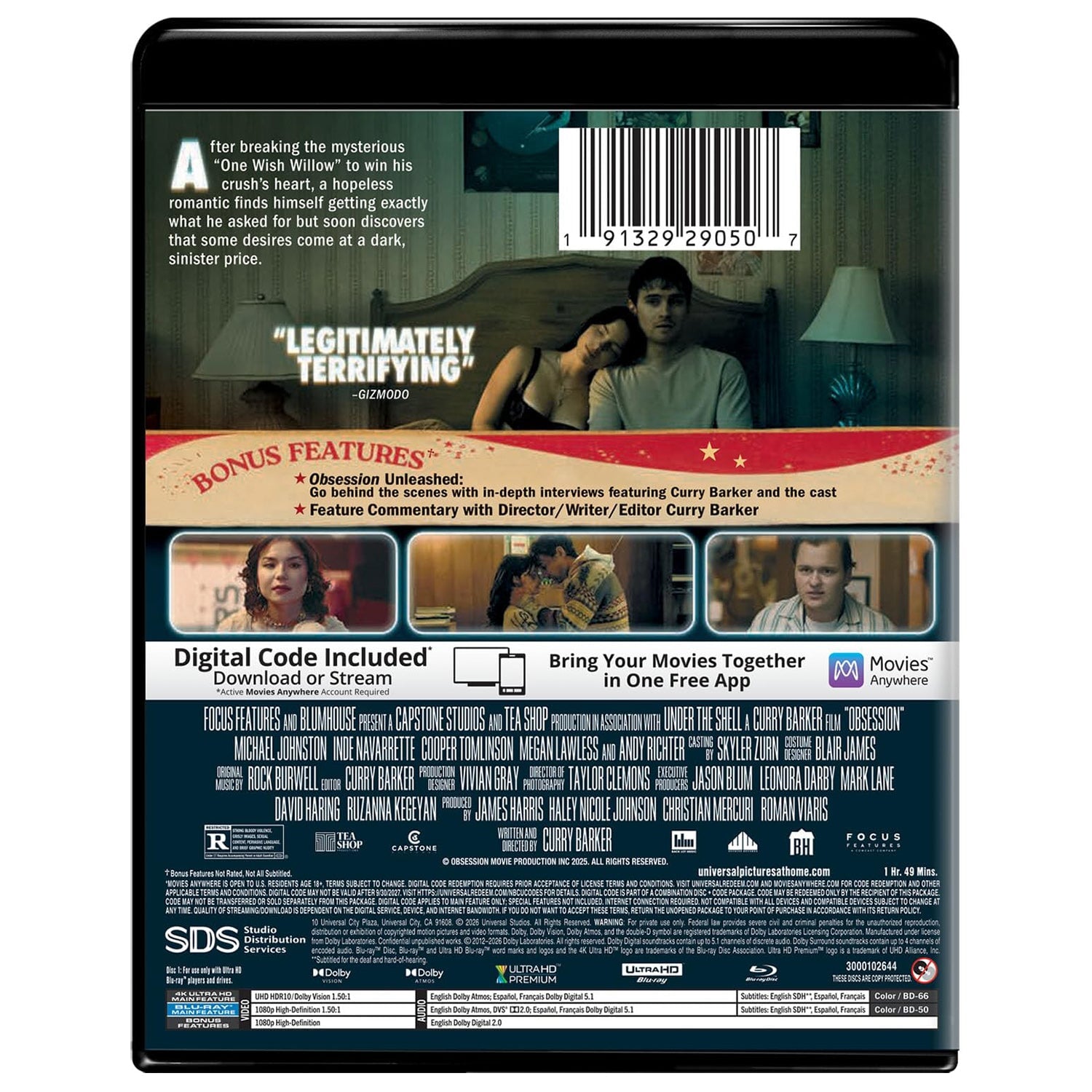 Обсессия (2025) (англ. язык) (4K UHD + Blu-ray)