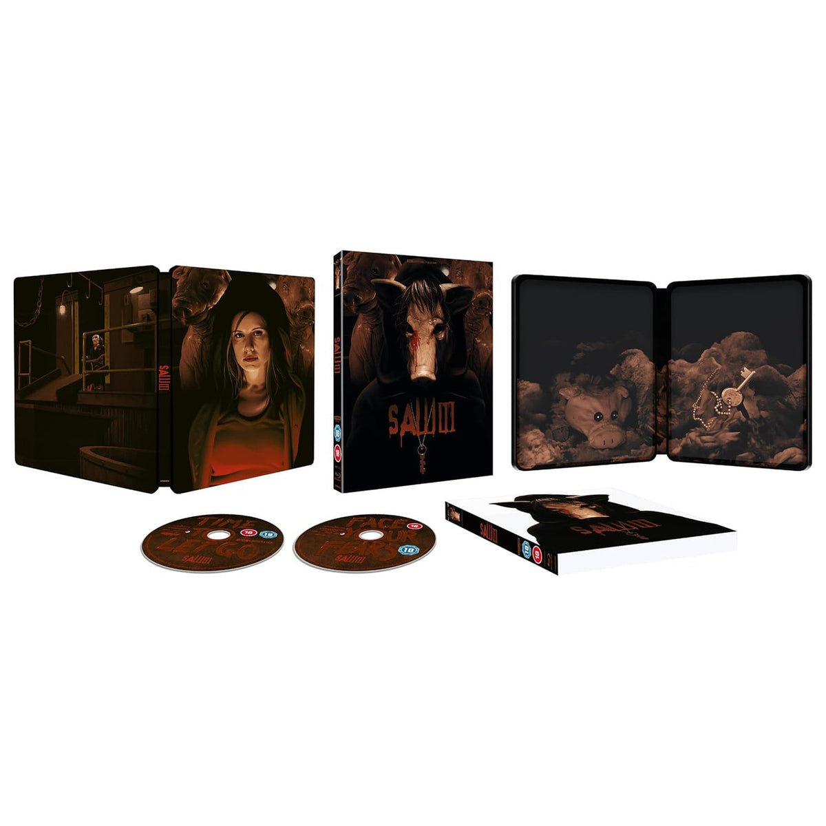 Пила 3 (2006) (англ. язык) (4K UHD + Blu-ray) Steelbook