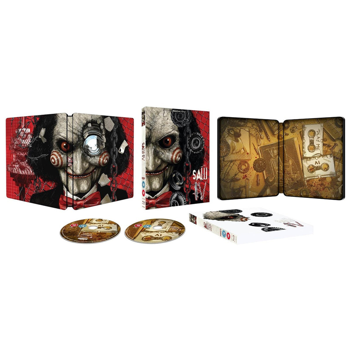 Пила 4 (2007) (англ. язык) (4K UHD + Blu-ray) Steelbook