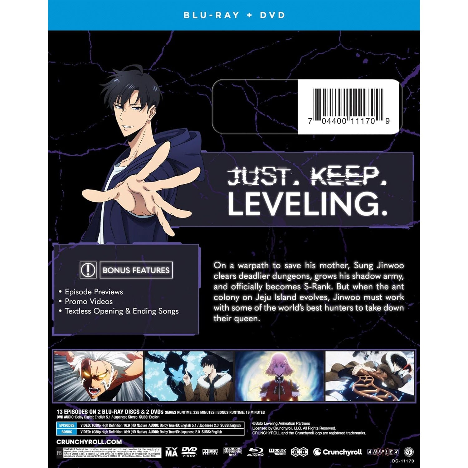 Поднятие уровня в одиночку: Сезон 2 (2024) (англ. язык) (2 Blu-ray + 2 DVD)