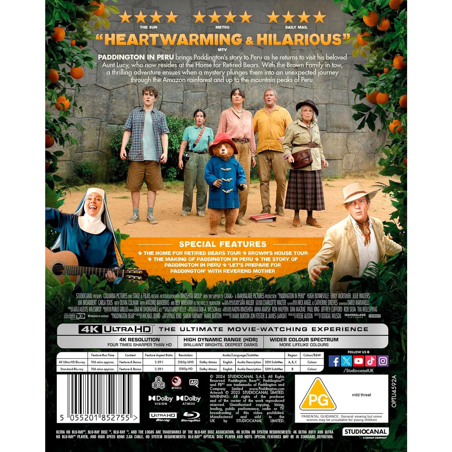 Приключения Паддингтона 3 (2024) (англ. язык) (4K UHD + Blu-ray)