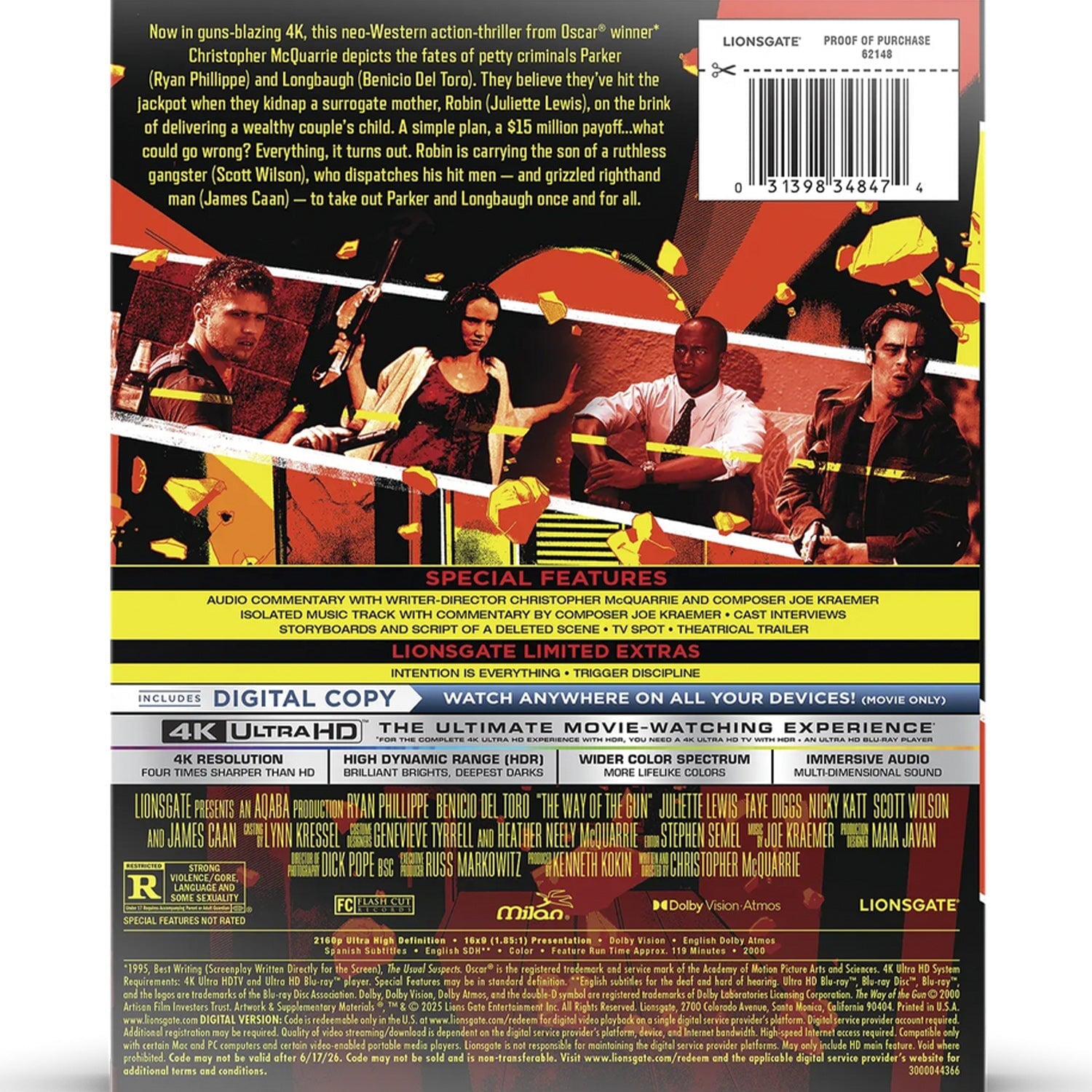 Путь оружия (2000) (англ. язык) (4K UHD Blu-ray) Steelbook