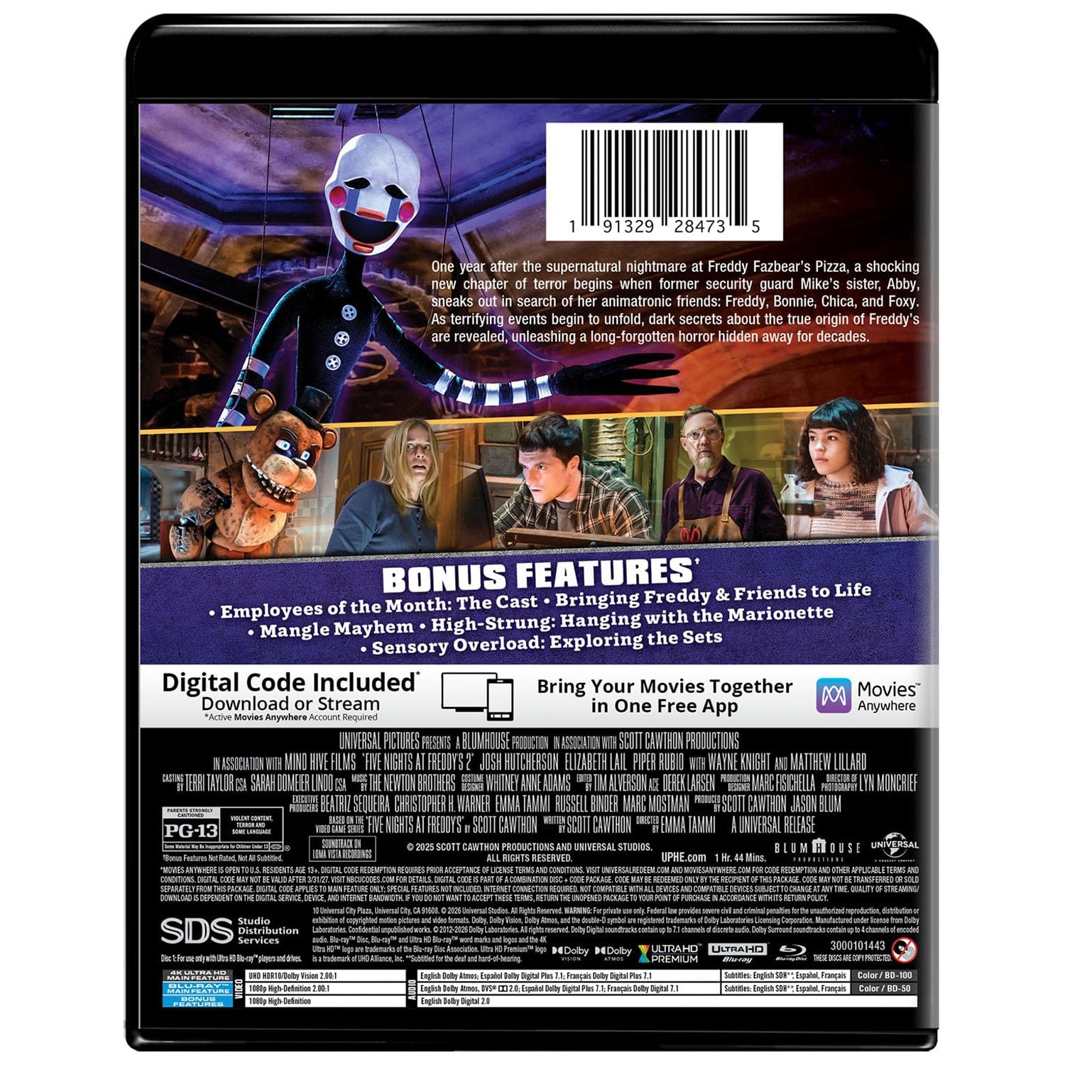 Пять ночей с Фредди 2 (2025) (англ. язык) (4K UHD + Blu-ray)