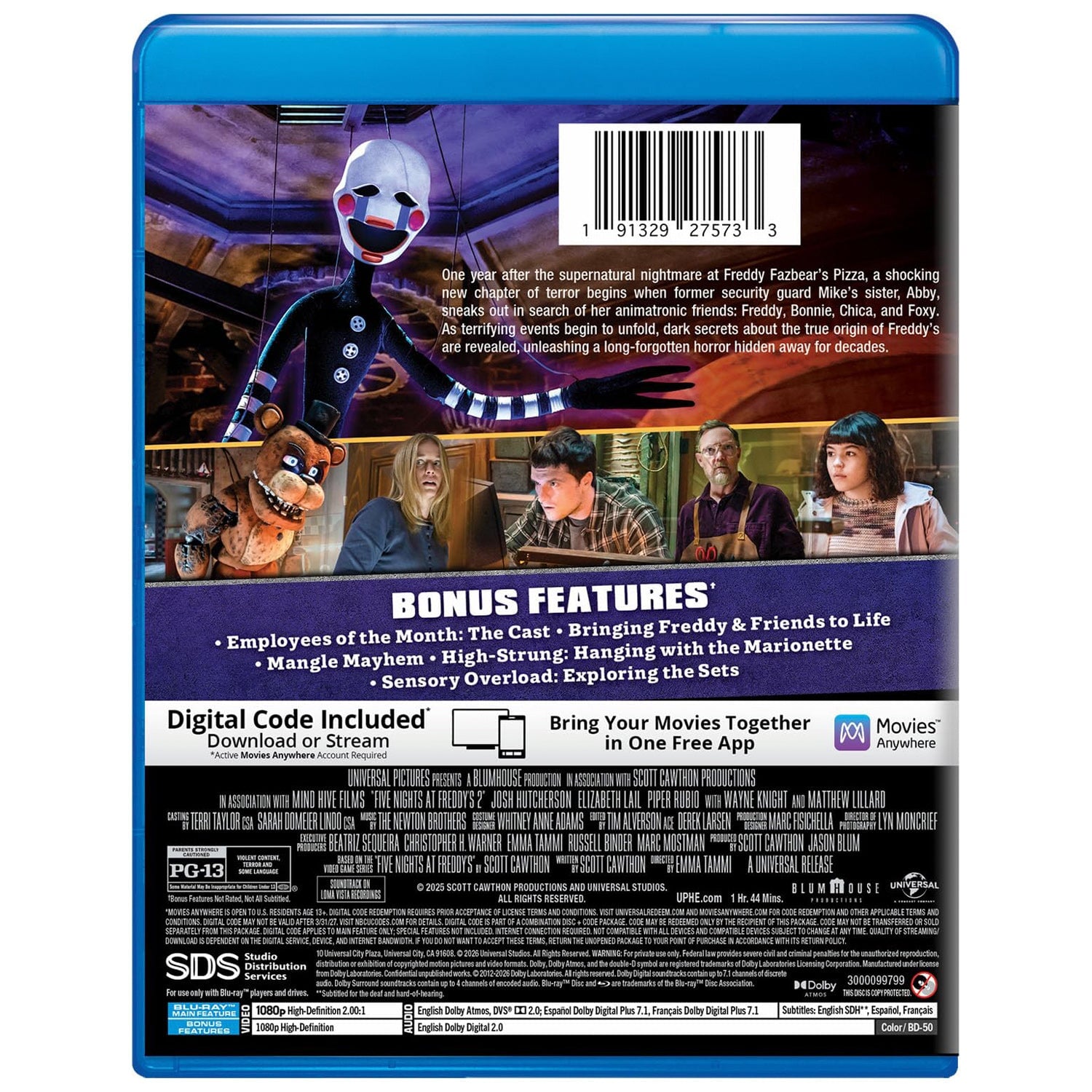 Пять ночей с Фредди 2 (2025) (англ. язык) (Blu-ray)