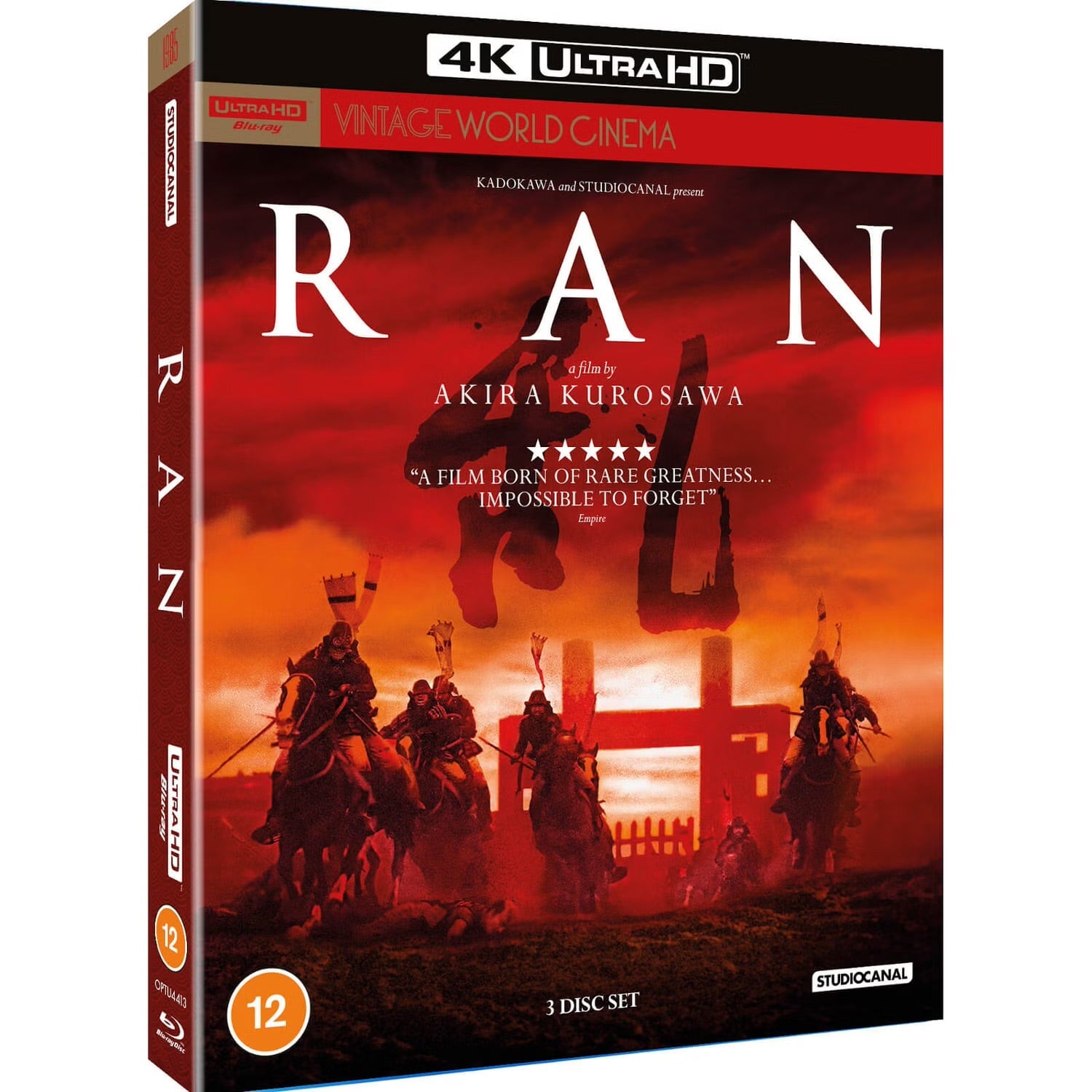 Ран (1985) (англ. язык) (4K UHD + 2 Blu-ray) (Vintage Classics)