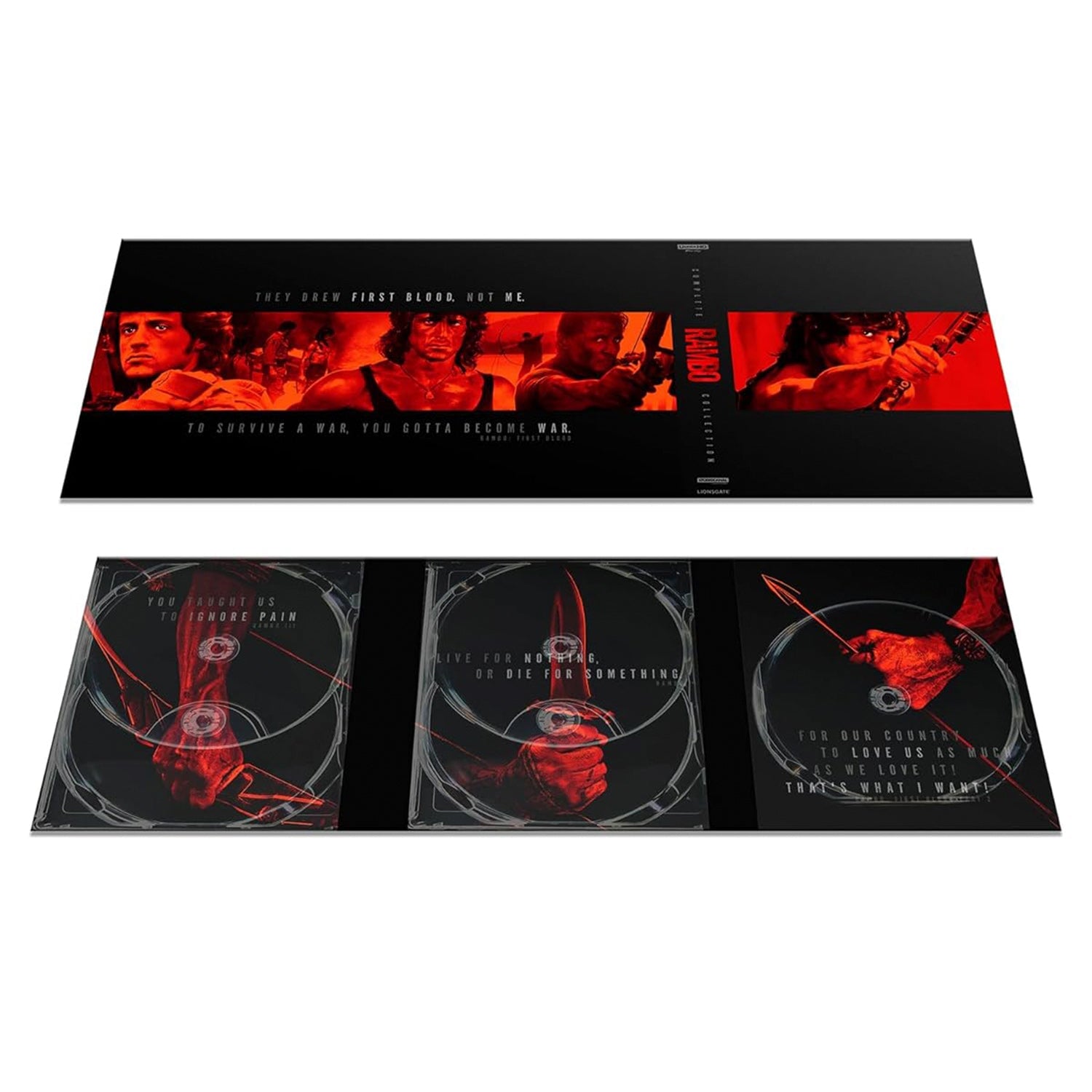 Рэмбо: Полная коллекция (1982-2019) (англ. язык) (4K UHD Blu-ray) Exclusive DigiPack