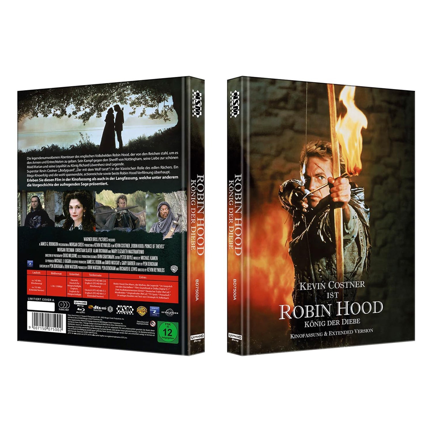 Робин Гуд: Принц воров (1991) (англ. язык) (4K UHD + 2 Blu-ray) Mediabook Limited Edition (Cover A)