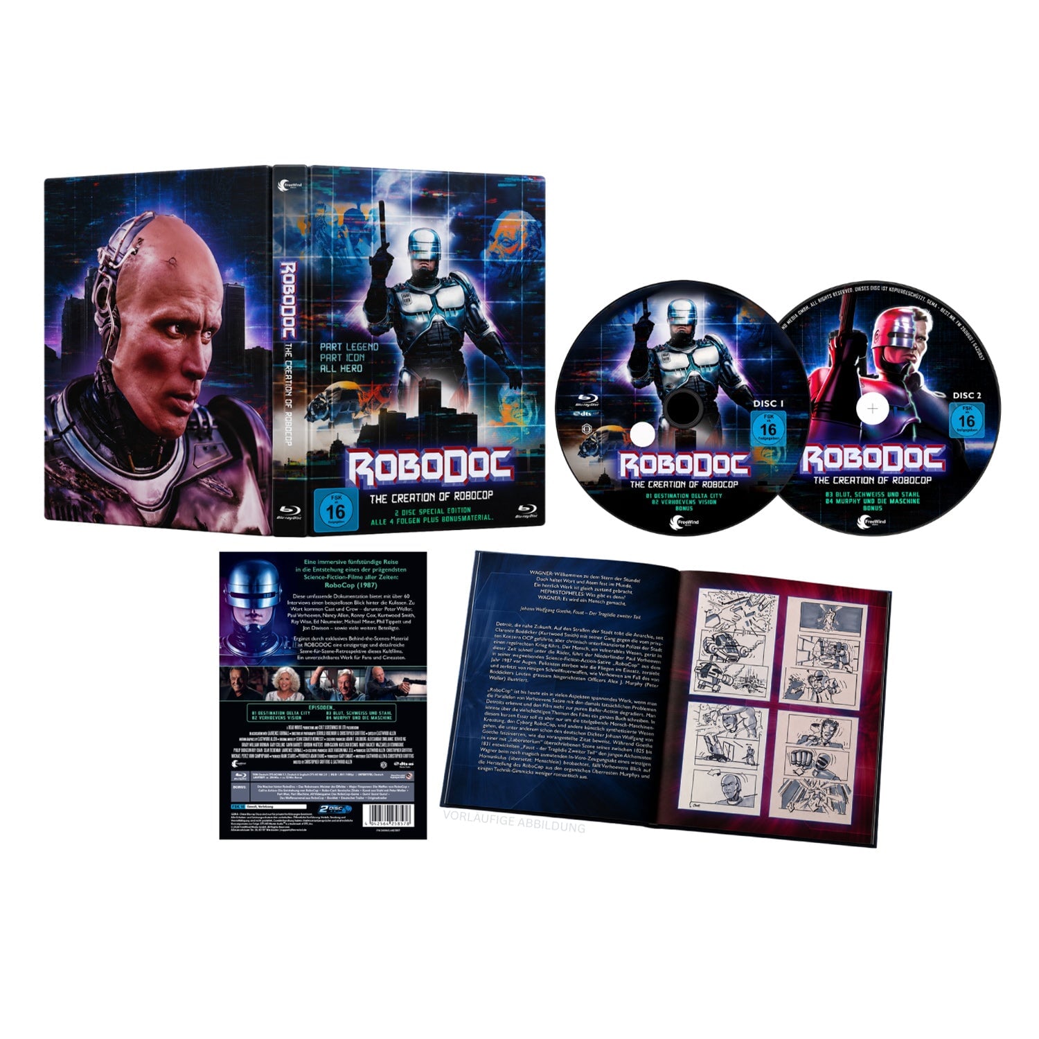 Рободок: Создание «Робокопа» (2023) (англ. язык) (2 Blu-ray) Mediabook