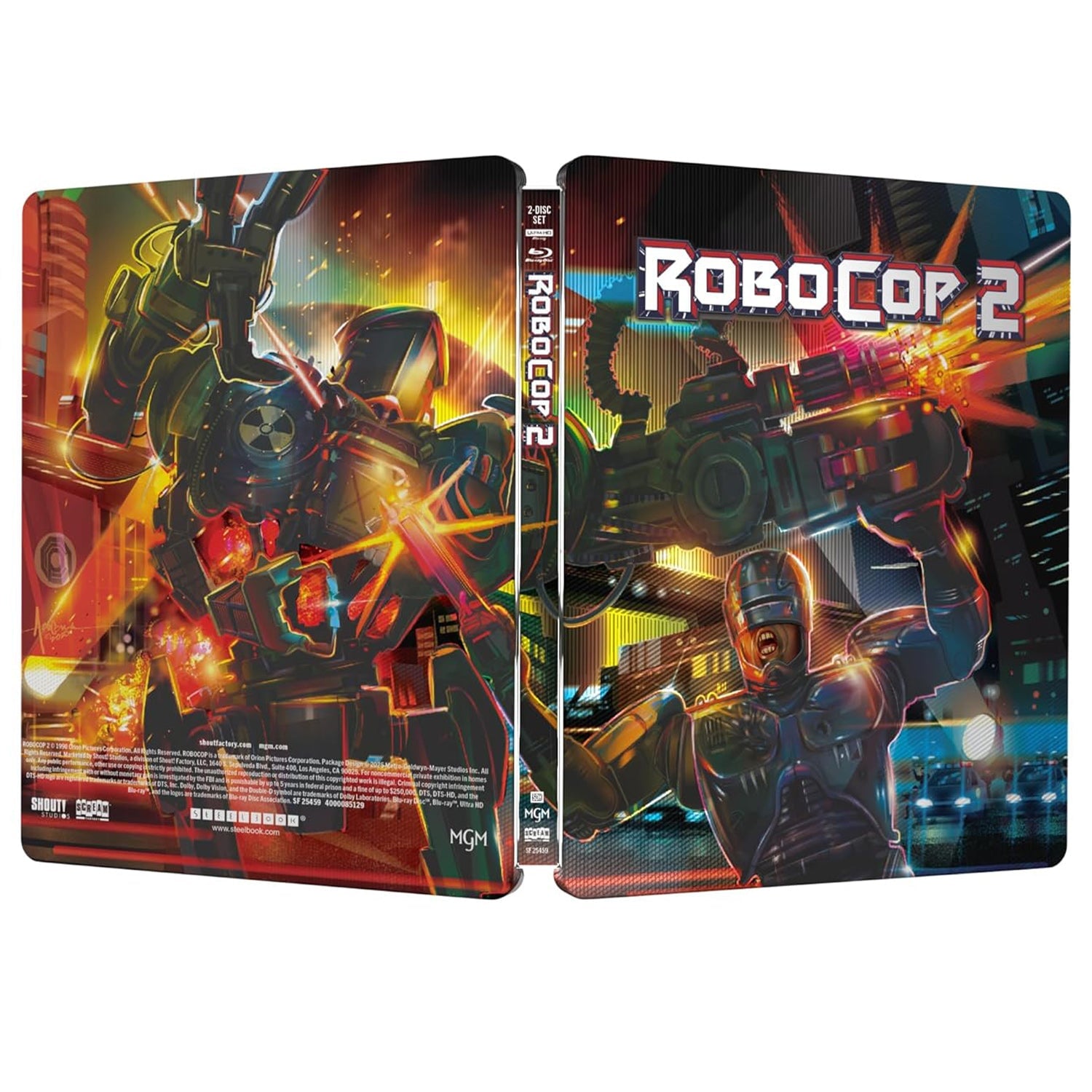 Робокоп 2 (1990) (англ. язык) (4K UHD + Blu-ray) Steelbook
