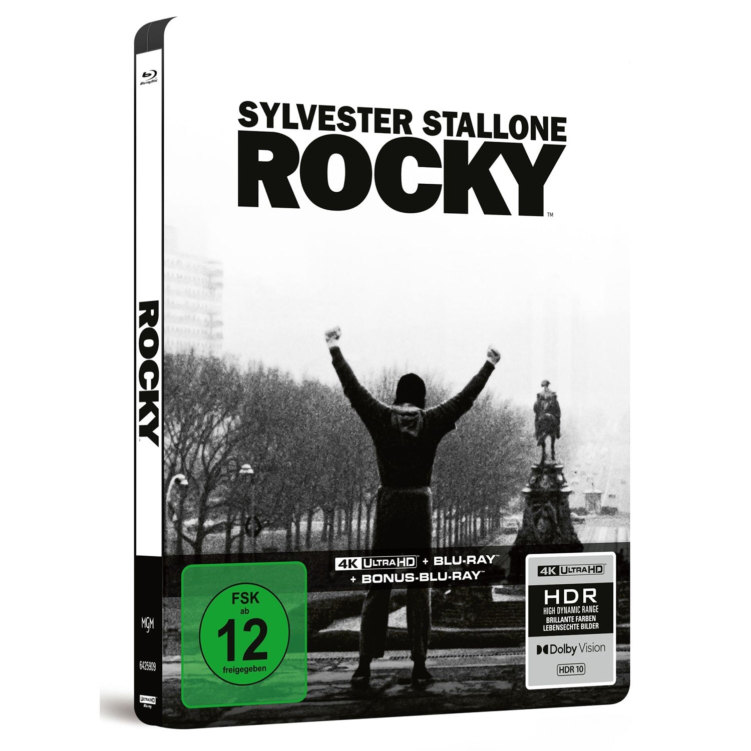 Рокки (1976) (англ. язык) (4K UHD + Blu-ray + Bonus Blu-ray) Steelbook