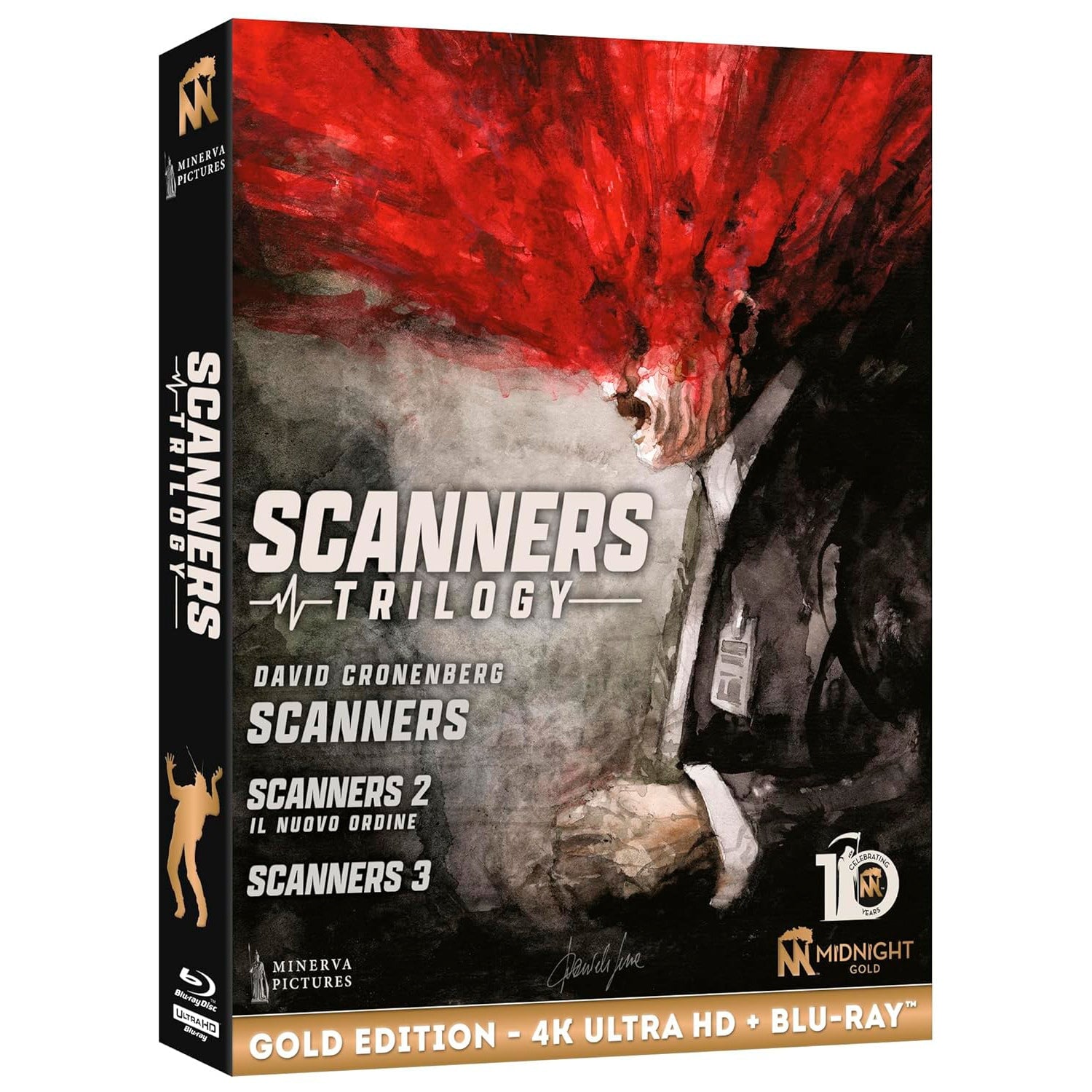Сканеры: Трилогия (1981-1991) (англ. язык) (4K UHD + 4 Blu-ray) Gold Edition