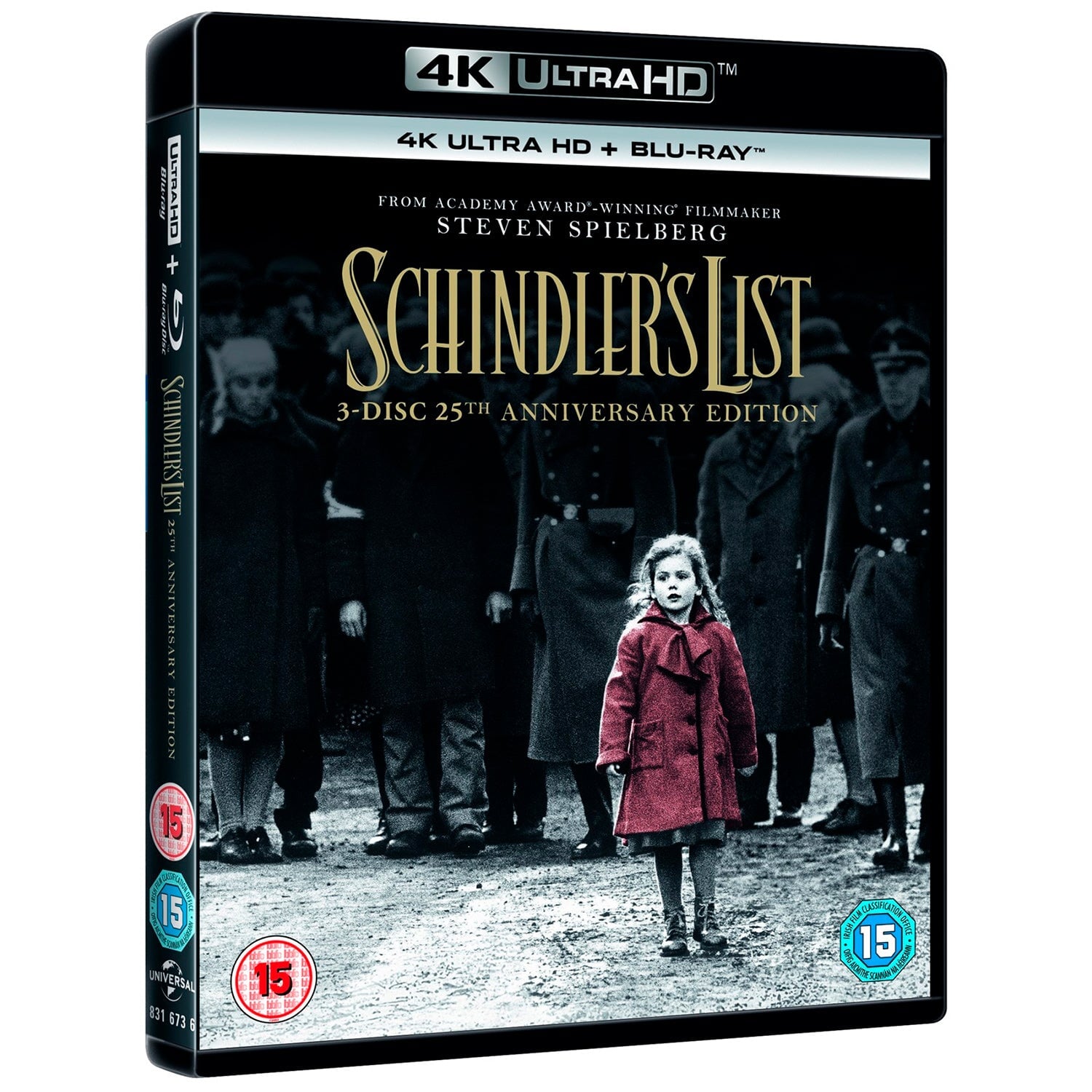 Список Шиндлера: Юбилейное издание (4K UHD + 2 Blu-ray)