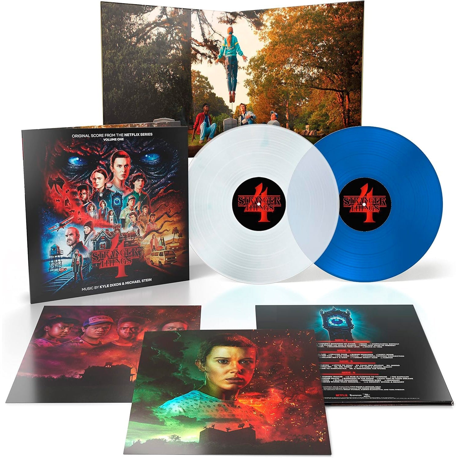 Stranger Things 4 (Original Score From The Netflix Series) Volume 1 (Clear & Blue Colored Vinyl 2 LP)