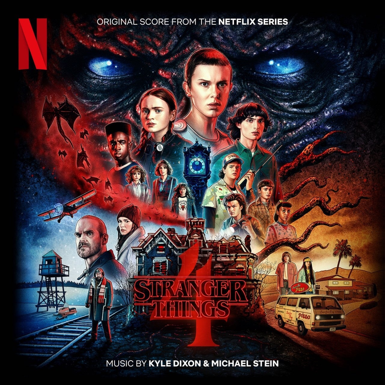 Stranger Things 4 (Original Score From The Netflix Series) Volume 1 (Clear & Blue Colored Vinyl 2 LP)