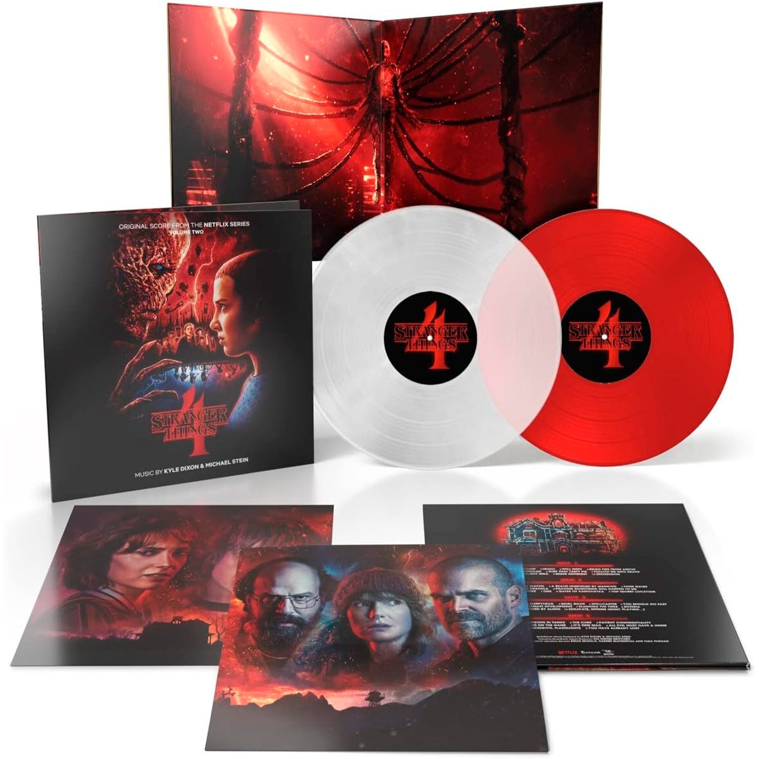 Stranger Things 4 (Original Score From The Netflix Series) Volume 2 (Clear & Red Colored Vinyl 2 LP)