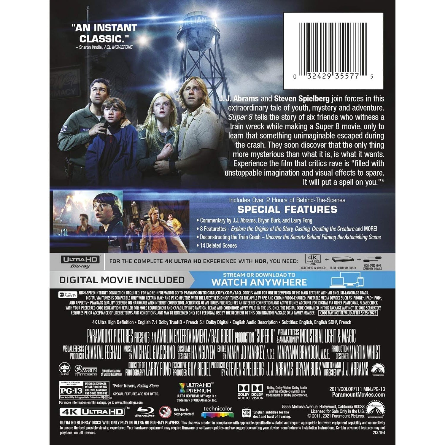 Супер 8 (2011) (англ. язык) (4K UHD) Steelbook