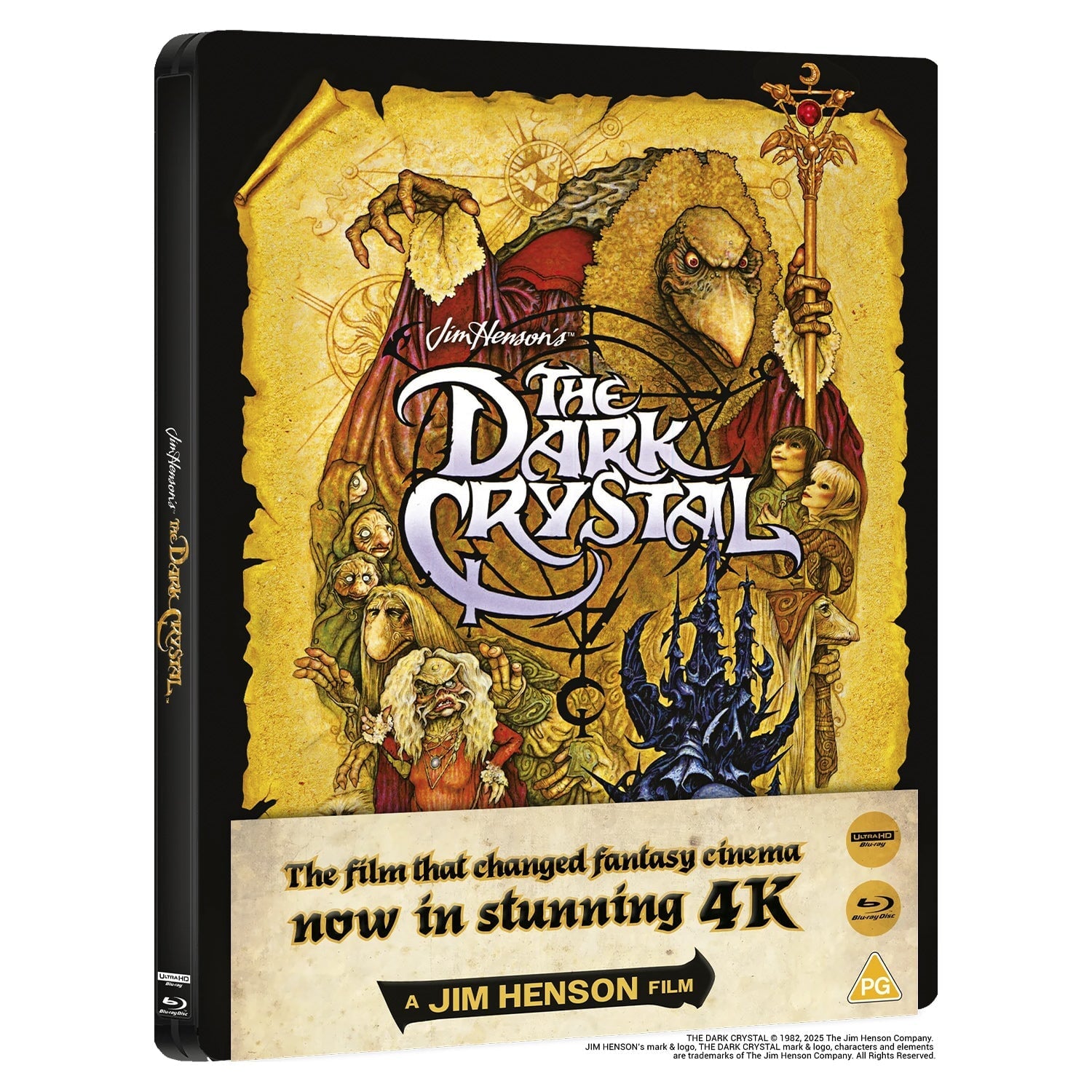 Темный кристалл (1982) (англ. язык) (4K UHD + Blu-ray + Bonus Disc) Steelbook