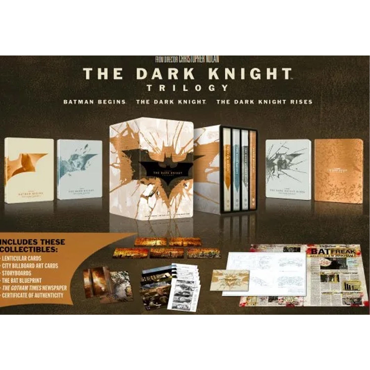 Темный рыцарь: Трилогия (4K UHD + Blu-ray) Steelbook Collection