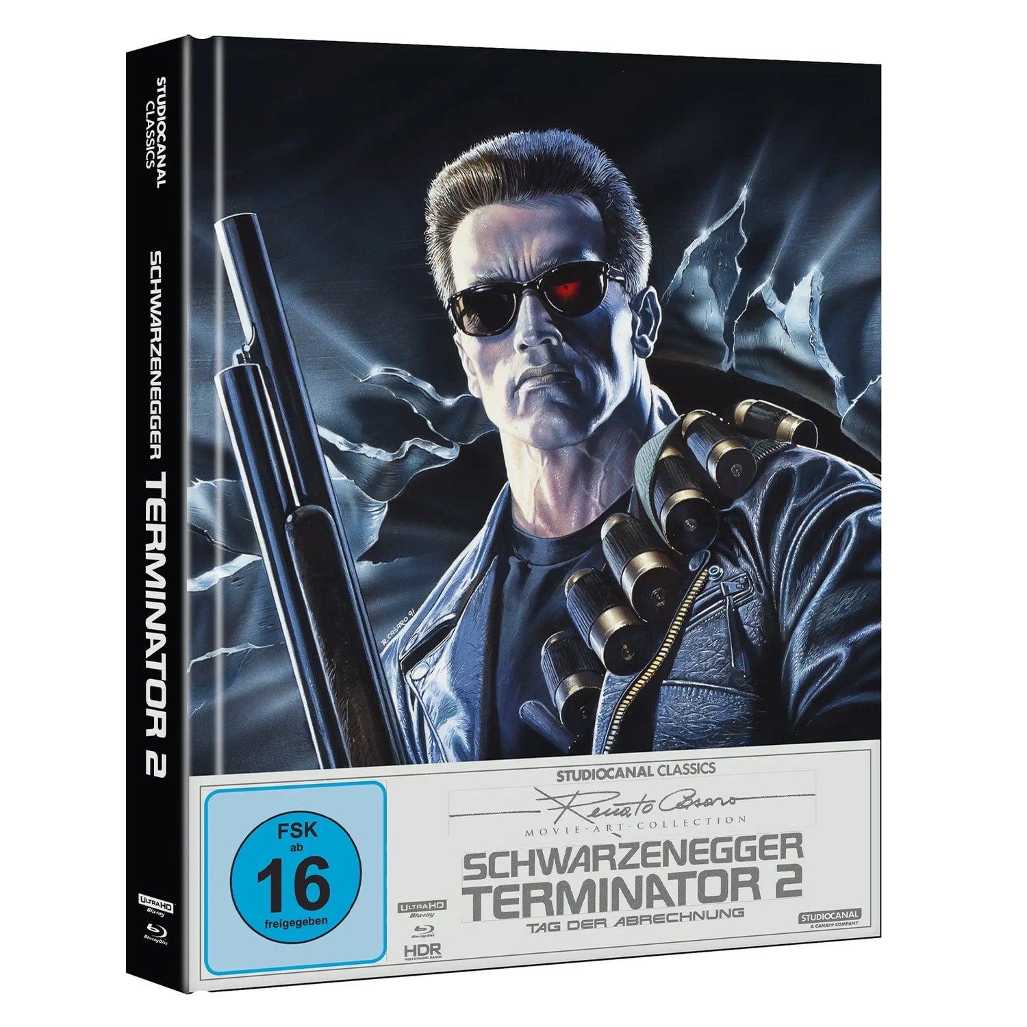 Терминатор 2: Судный день (1991) (англ. язык) (4K UHD + Blu-ray) Mediabook (Renato Casaro Movie-Art-Collection)