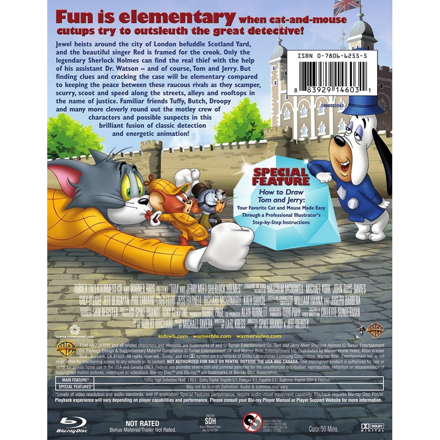 Том и Джерри: Шерлок Холмс (2010) (англ. язык) (Blu-ray + DVD)