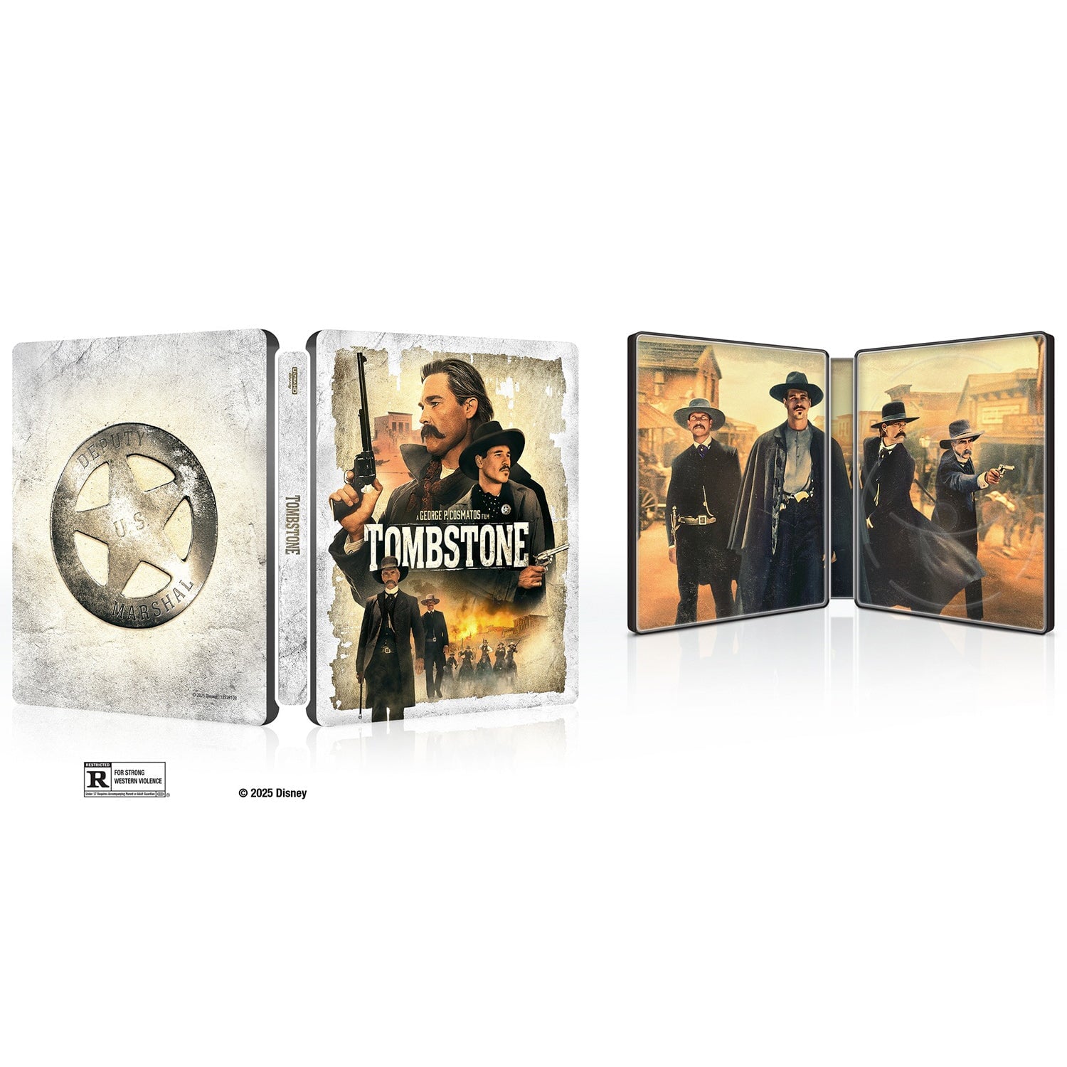 Тумстоун: Легенда дикого запада (1993) (англ. язык) (4K UHD + Blu-ray) Steelbook