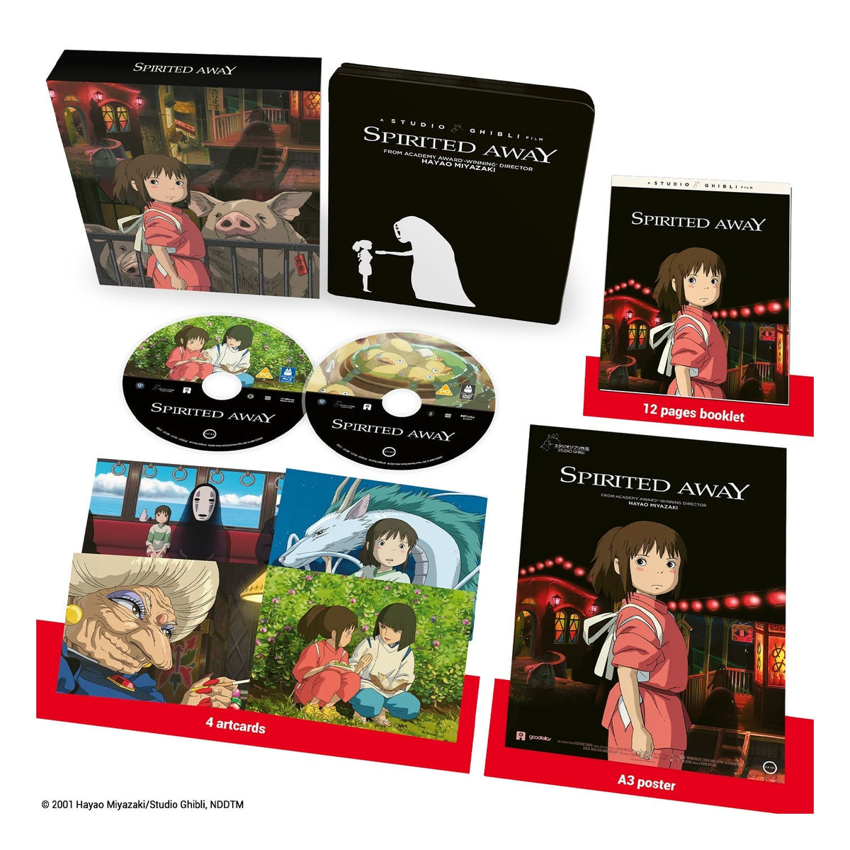 Унесённые призраками (2001) (англ. язык) (Blu-ray + DVD) Steelbook Collector's Edition