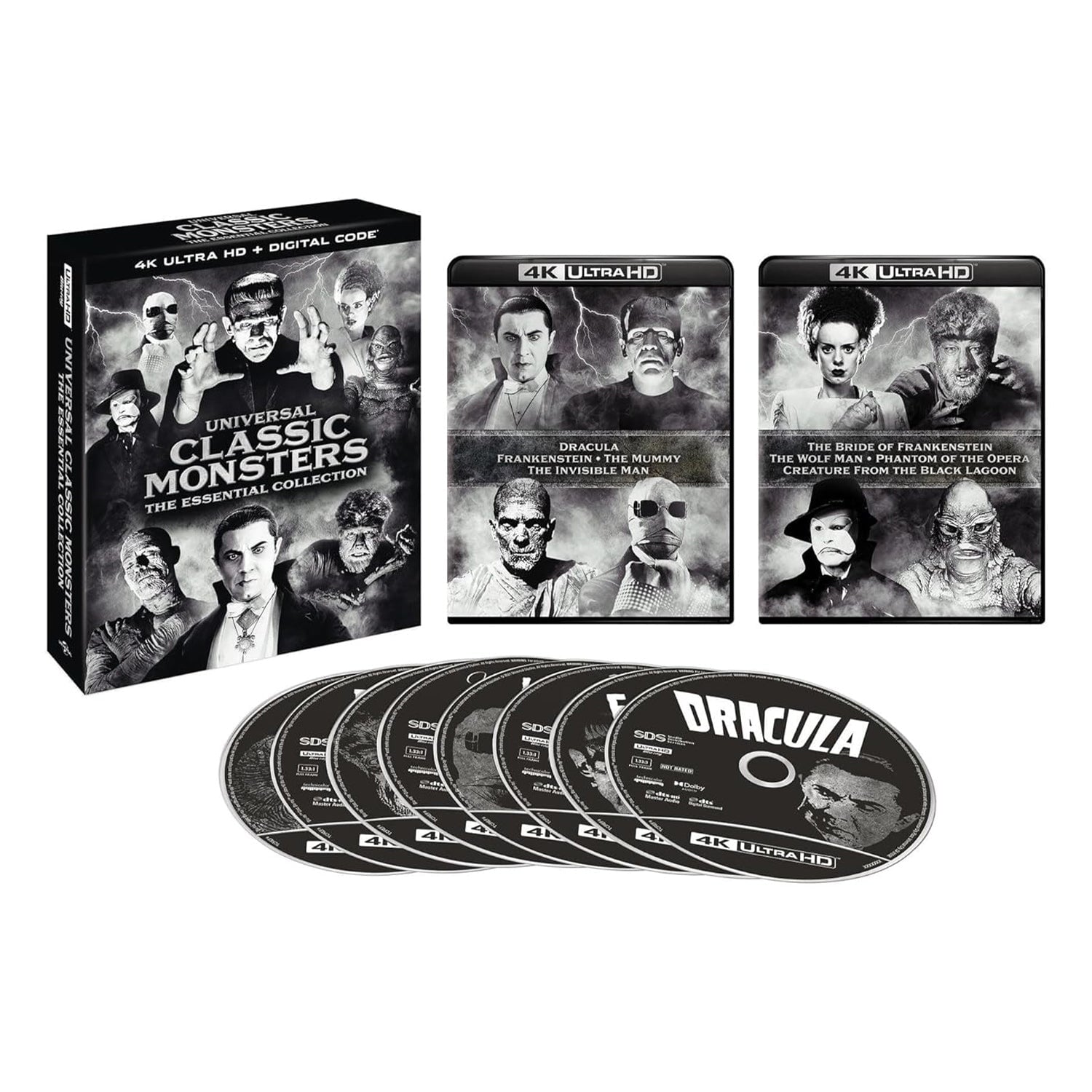 universal classic monsters complete collection Universal Classic Monsters: The Essential Collection (4K/UHD)