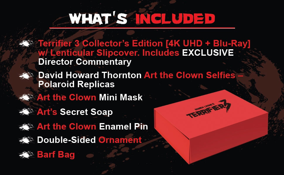 Ужасающий 3 (2024) (англ. язык) (4K UHD + Blu-ray) Limited Edition Collector's Box Set