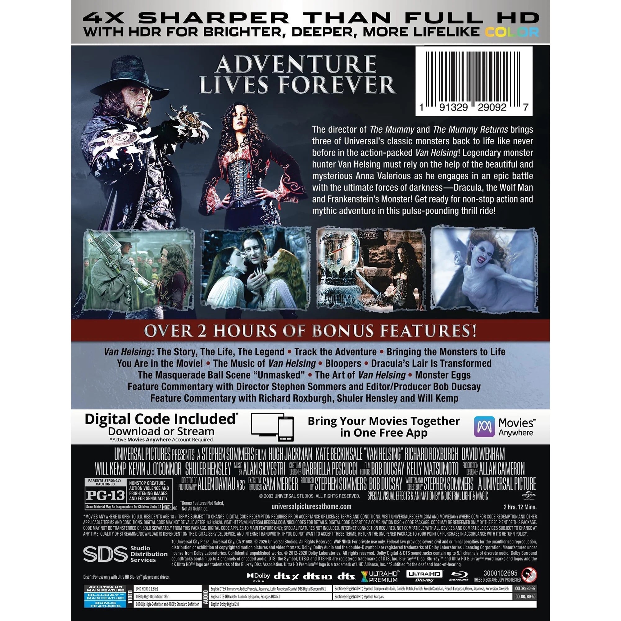 Ван Хельсинг (2004) (англ. язык) (4K UHD + Blu-ray) Steelbook