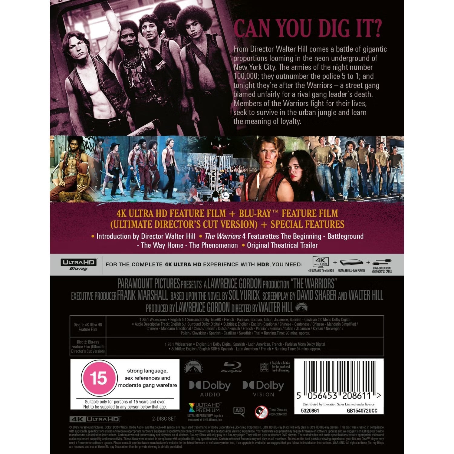 Воины (1979) (англ. язык) (4K UHD + Blu-ray) Collector's Edition