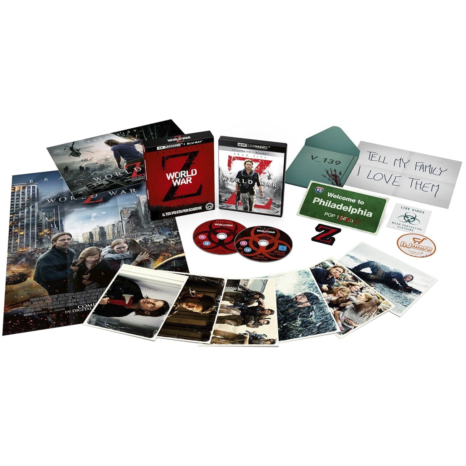 Война миров Z (2013) (англ. язык) (4K UHD + Blu-ray) Limited Collector's Edition
