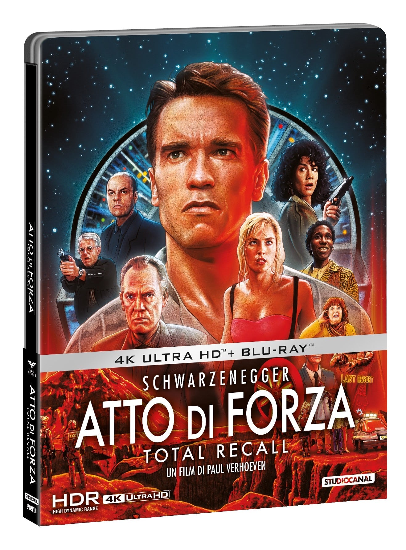 Вспомнить всё (1990) (англ. язык) (4K UHD + Blu-ray + Poster) Steelcase