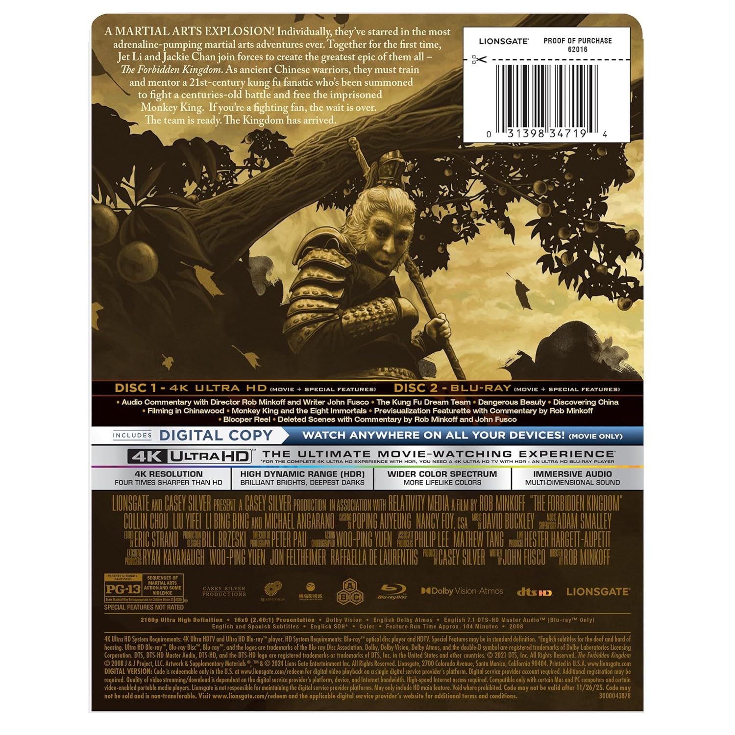 Запретное царство (2008) (англ. язык) (4K UHD + Blu-ray) Steelbook