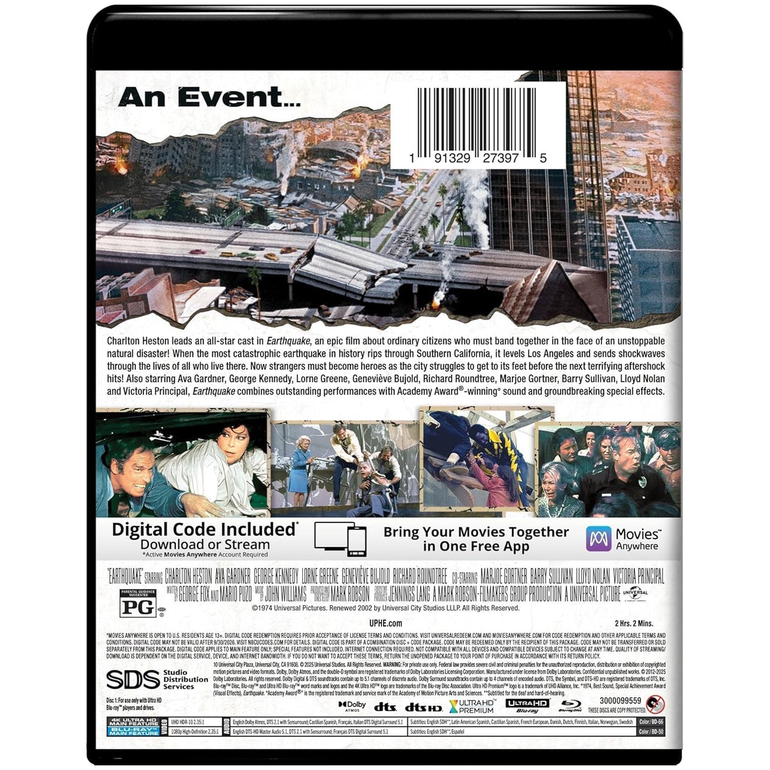 Землетрясение (1974) (англ. язык) (4K UHD + Blu-ray)