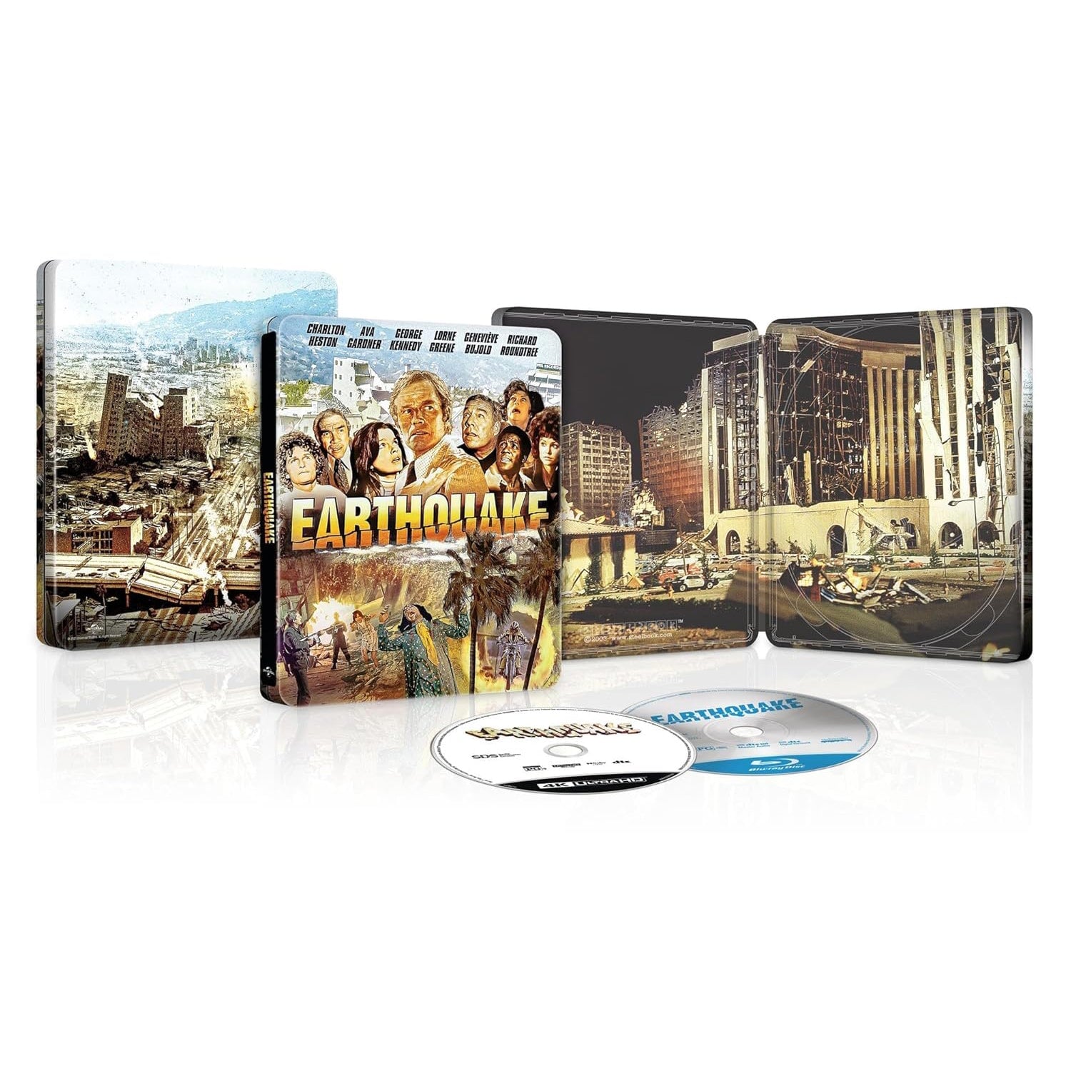 Землетрясение (1974) (англ. язык) (4K UHD + Blu-ray) Steelbook