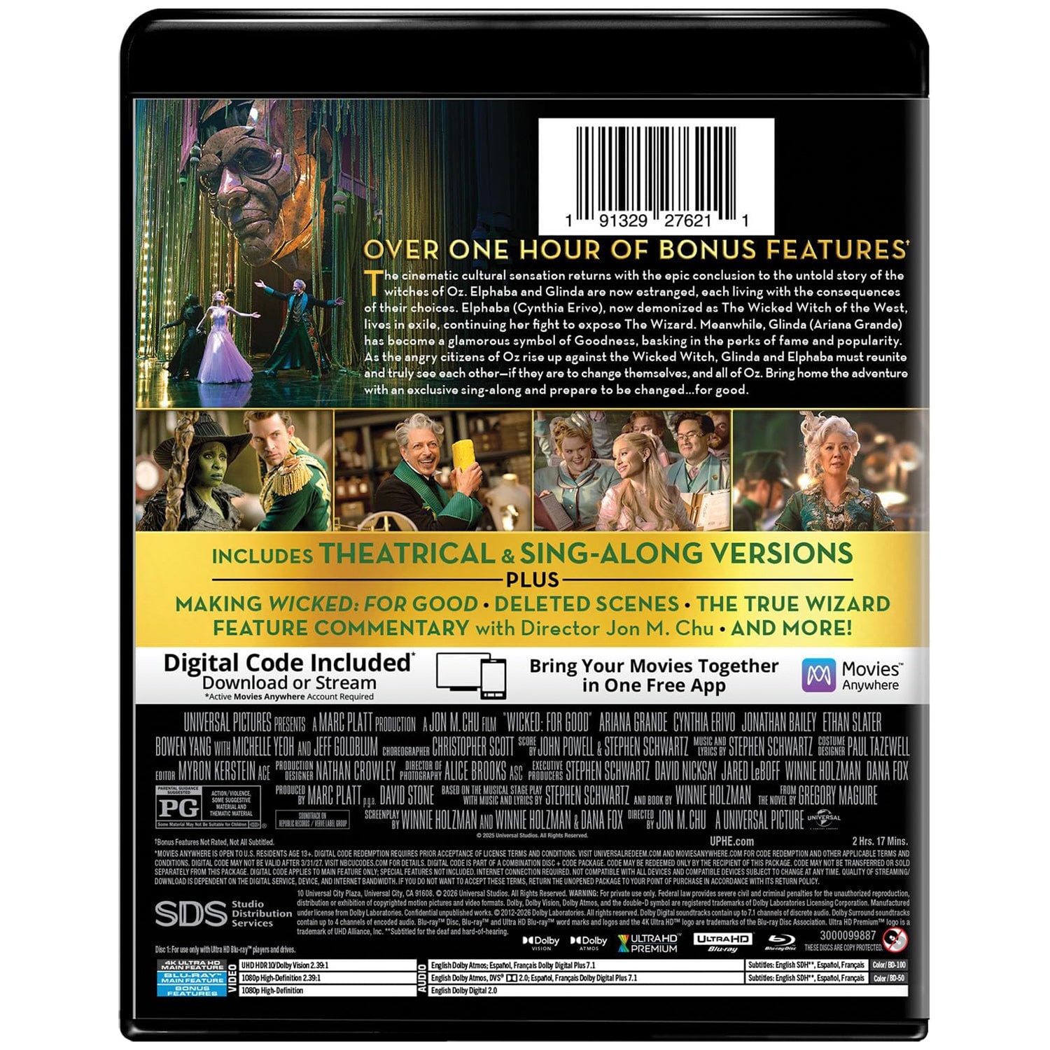 Злая. Часть 2 (2025) (англ. язык) (4K UHD + Blu-ray)