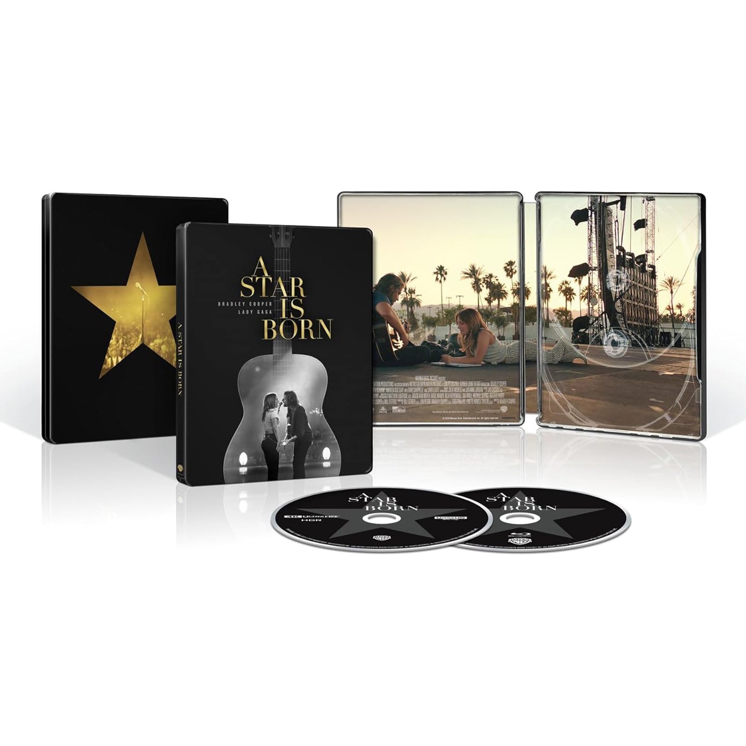 Звезда родилась (2018) (4K UHD + Blu-ray) Steelbook