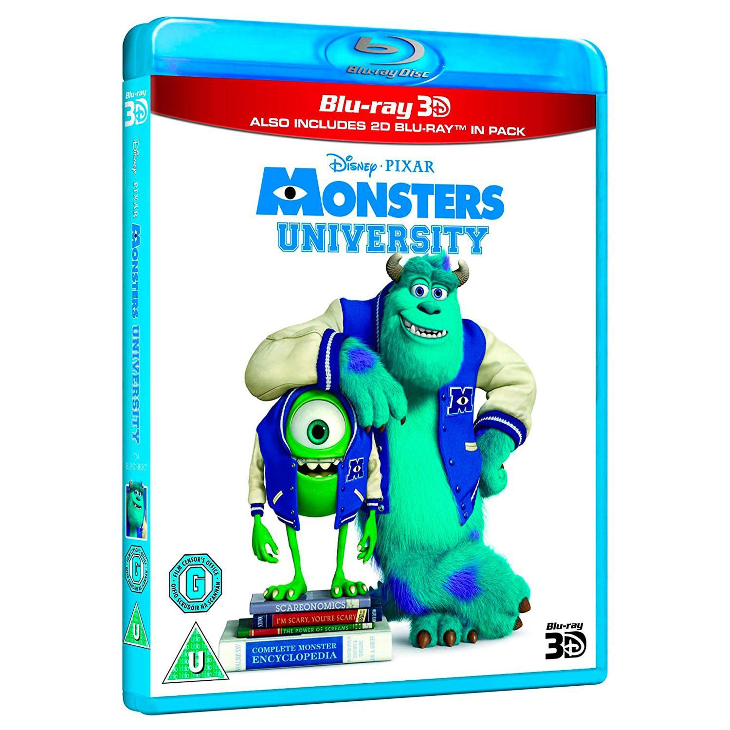 dvd monsters university Monsters University 3D + 2D (2 Blu-ray) – Bluraymania