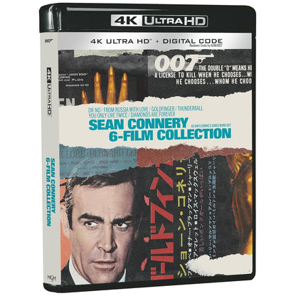 007: Джеймс Бонд - Шон Коннери: Коллекция 6 фильмов (англ. язык) (4K UHD Blu-ray)