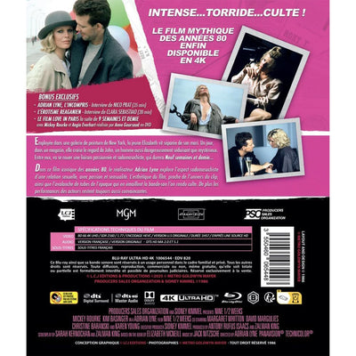 9 1/2 недель (1986) (англ. язык) (4K UHD Blu-ray) [40th Anniversary] + Любовь в Париже (1997) DVD