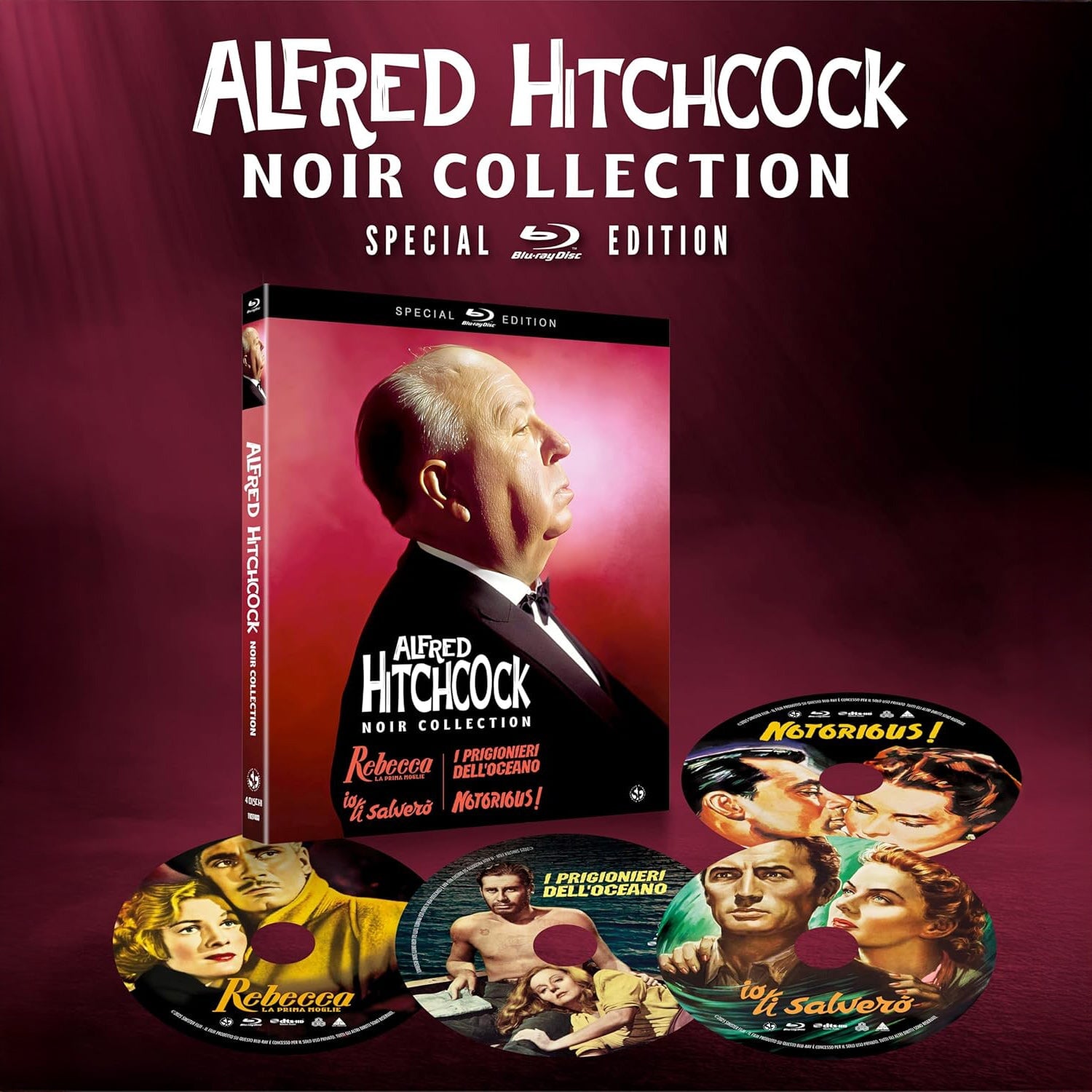 Альфред Хичкок: Коллекция фильмов Нуар (1940-1946) (англ. язык) (4 Blu-ray) Special Edition