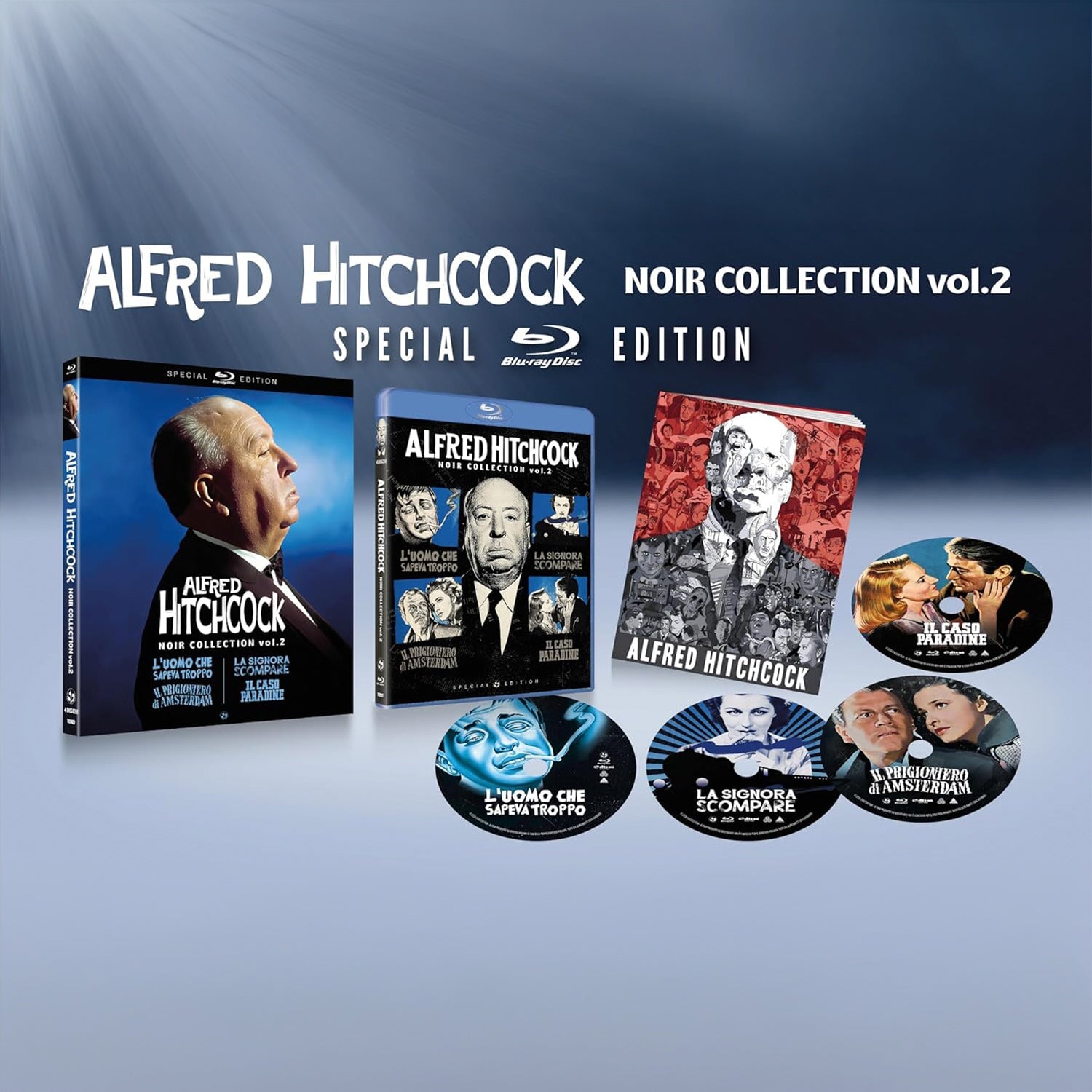 Альфред Хичкок: Коллекция фильмов Нуар. Часть 2 (1934-1947) (англ. язык) (4 Blu-ray) Special Edition