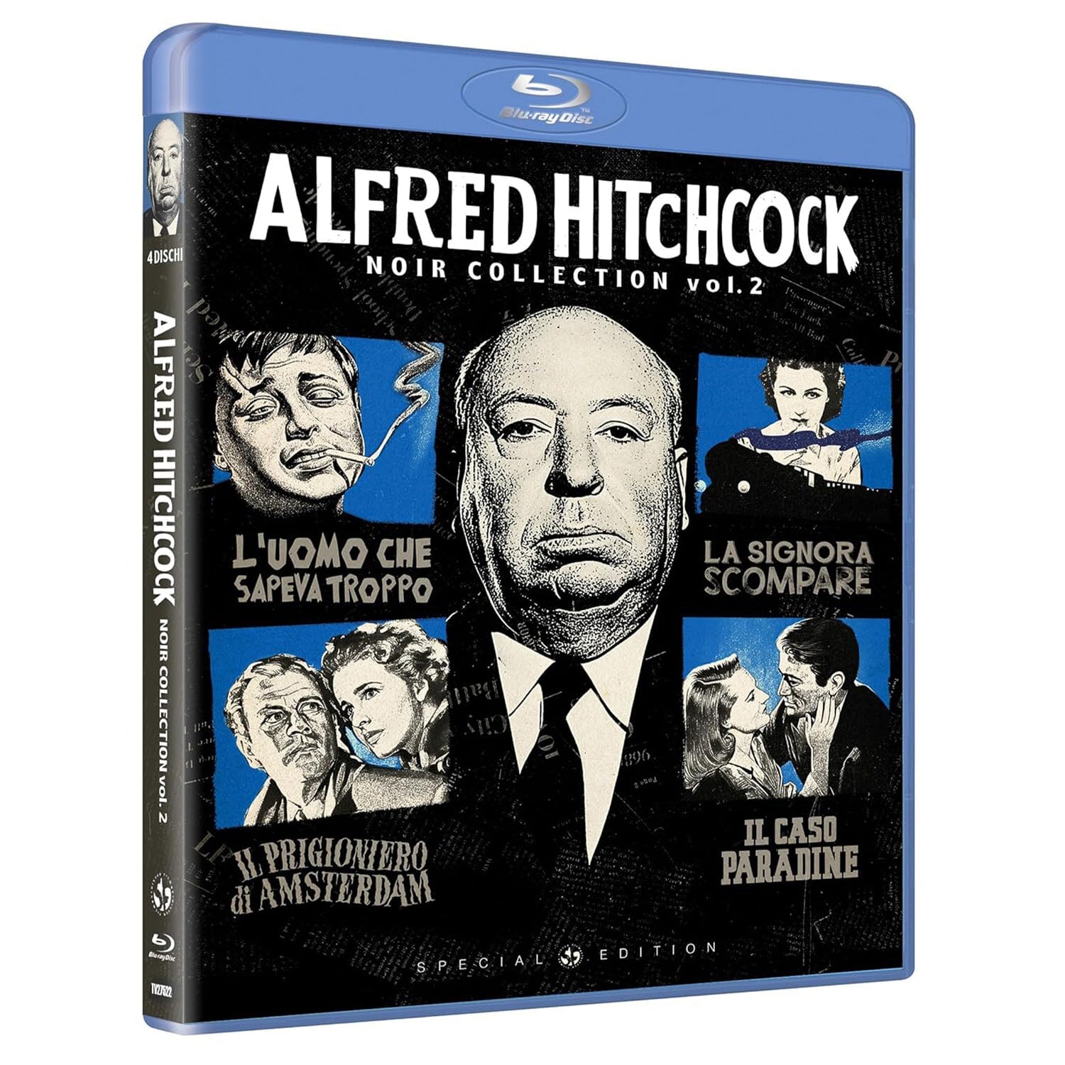 Альфред Хичкок: Коллекция фильмов Нуар. Часть 2 (1934-1947) (англ. язык) (4 Blu-ray) Special Edition