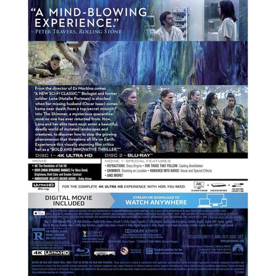 Аннигиляция (2018) (англ. язык) (4K UHD + Blu-ray)