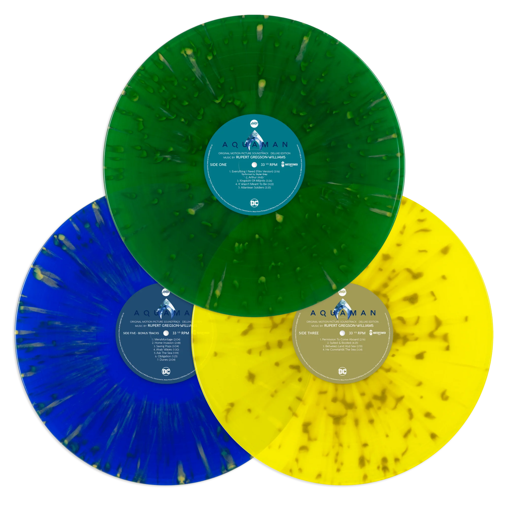 Aquaman (Original Motion Picture Soundtrack) (Splatter Color Vinyl 2 LP) Deluxe Edition