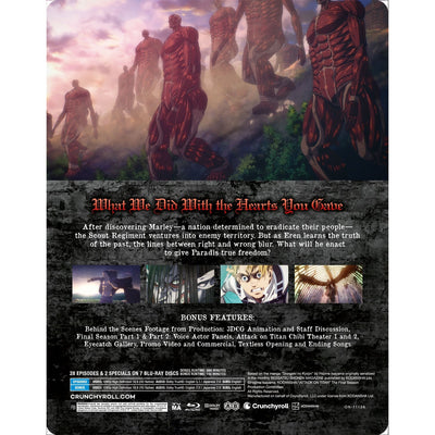 Атака титанов: Финальный Сезон (англ. язык) (7 Blu-ray) Steelbook