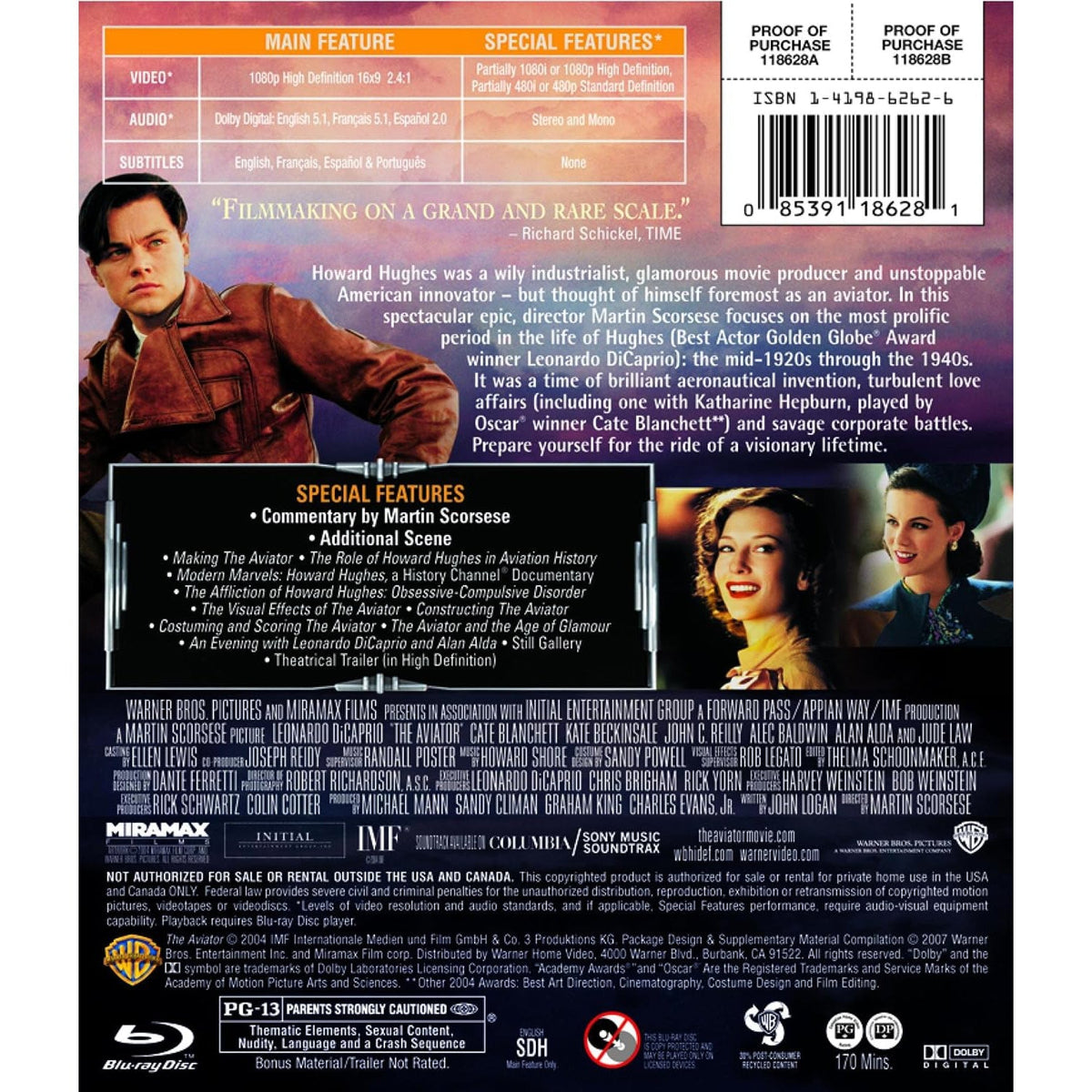 Авиатор (2004) (англ. язык) (Blu-ray)